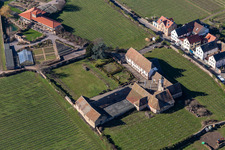 Aerial photograpy of Klosterstr in Edenkoben in the state Rhineland-Palatinate, Germany