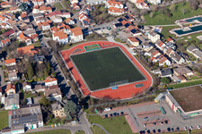 Aerial view of TuS Maikammer 1920 eV in Maikammer in the state Rhineland-Palatinate, Germany