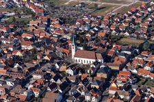 Catholic Church of St. Cosmas and Damian in the district Alsterweiler in Maikammer in the state Rhineland-Palatinate, Germany