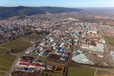 Oblique view of Neustadt an der Weinstraße in the state Rhineland-Palatinate, Germany