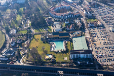 Graduation building, Salinarium leisure pool in Bad Dürkheim in the state Rhineland-Palatinate, Germany