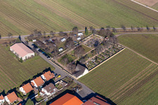 Caravan parking space at the cemetery in Kallstadt in the state Rhineland-Palatinate, Germany