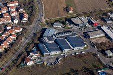 Building of the shopping center of Adolf Wuerth GmbH in Maudach in the state Rhineland-Palatinate, Germany