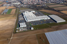 Buildings and production halls on the vehicle construction site of Joseph Voegele AG in the district Rheingoenheim in Ludwigshafen am Rhein in the state Rhineland-Palatinate, Germany