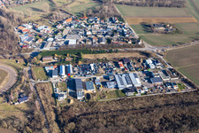 Riedsiedlung commercial area in Altrip in the state Rhineland-Palatinate, Germany