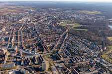Lindenstrasse in Schwetzingen in the state Baden-Wuerttemberg, Germany