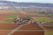 District Bruchhausen in Sandhausen in the state Baden-Wuerttemberg, Germany