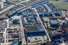 Aerial view of Walldorf in the state Baden-Wuerttemberg, Germany
