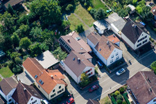 Waldstr in Kandel in the state Rhineland-Palatinate, Germany from the plane
