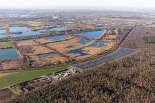 Rimu compost and photovoltaic field in the district Oberhausen in Oberhausen-Rheinhausen in the state Baden-Wuerttemberg, Germany
