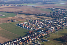Development area K2 in Kandel in the state Rhineland-Palatinate, Germany from above