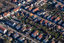 Aerial photograpy of Kandel in the state Rhineland-Palatinate, Germany