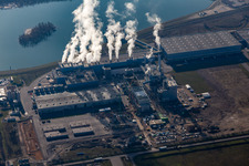 Company grounds and facilities of Papierfabrik Palm GmbH & Co. KG | factory Woerth on Rhein in Woerth am Rhein in the state Rhineland-Palatinate, Germany