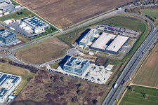 Industrial and commercial area Nord with MTS Group in Ruelzheim in the state Rhineland-Palatinate, Germany