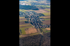 Aerial photograpy of District Hayna in Herxheim bei Landau in the state Rhineland-Palatinate, Germany