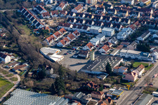 Former Promarkt site Am Rabensteinerweg in Speyer in the state Rhineland-Palatinate, Germany out of the air