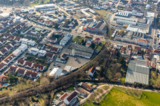 Drone recording of Former Promarkt site Am Rabensteinerweg in Speyer in the state Rhineland-Palatinate, Germany