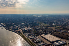 Rhine bank in the district Ludwigshof in Speyer in the state Rhineland-Palatinate, Germany
