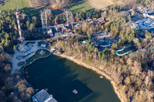 Oblique view of Leisure Centre - Amusement Park Holiday Park GmbH on Holidayparkstrasse in Hassloch in the state Rhineland-Palatinate