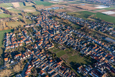 District Geinsheim in Neustadt an der Weinstraße in the state Rhineland-Palatinate, Germany out of the air