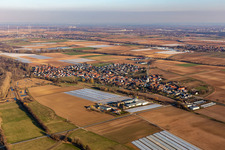 Aerial photograpy of Freisbach in the state Rhineland-Palatinate, Germany