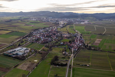 District Drusweiler in Kapellen-Drusweiler in the state Rhineland-Palatinate, Germany from the plane
