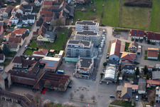 Aerial photograpy of New buildings Sylvanerstr in the district Schweigen in Schweigen-Rechtenbach in the state Rhineland-Palatinate, Germany