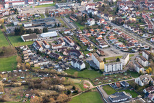 Aerial photograpy of Wissembourg in the state Bas-Rhin, France