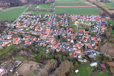 Village view from the southwest in Barbelroth in the state Rhineland-Palatinate, Germany