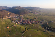 Oblique view of Frankweiler in the state Rhineland-Palatinate, Germany