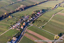 Aerial view of Settlement on Klosterstraße in Edenkoben in the state Rhineland-Palatinate, Germany