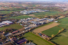 Industrial area Bornheim with Hornbach hardware store in Bornheim in the state Rhineland-Palatinate, Germany