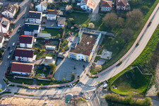 Aerial view of KiTa the Explorers in Kandel in the state Rhineland-Palatinate, Germany