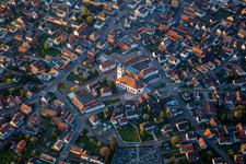 Church building in the village of Drusenheim in Grand Est, France