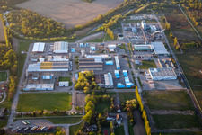 Technical facilities in the industrial area of Dow Agrosciences in Drusenheim in Grand Est, France