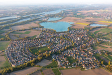 Offendorf in the state Bas-Rhin, France from above