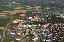 Aerial view of 4 Start Adventure hotel "Bell Rock" at the locked down Leisure-Park Europa Park in Rust in the state Baden-Wuerttemberg, Germany