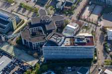 Industrial estate and company settlement Haid with Haufe.Group in Freiburg im Breisgau in the state Baden-Wurttemberg, Germany