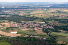 Hanhofen in the state Rhineland-Palatinate, Germany out of the air