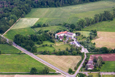 Zeiskamer Mill in Zeiskam in the state Rhineland-Palatinate, Germany out of the air