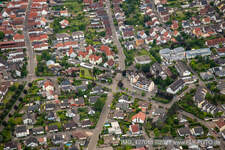 Offenbach an der Queich in the state Rhineland-Palatinate, Germany from the drone perspective