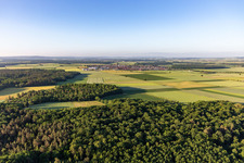 Grettstadt in the state Bavaria, Germany from the plane