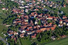Aerial photograpy of District Löffelsterz in Schonungen in the state Bavaria, Germany