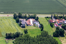 District Minderslachen in Kandel in the state Rhineland-Palatinate, Germany out of the air