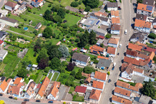 Kandel in the state Rhineland-Palatinate, Germany from a drone