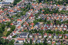 Settlement in Kandel in the state Rhineland-Palatinate, Germany from above
