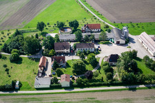 Farmstead in the district Insultheimerhof in Hockenheim in the state Baden-Wuerttemberg, Germany