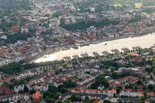 Harbor, fjord in the district Kielseng in Flensburg in the state Schleswig Holstein, Germany