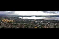 Panorama of Mürwik and fjord in the district Mürwik in Flensburg in the state Schleswig Holstein, Germany
