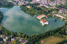 Building and castle park systems of water castle in Gluecksburg (Ostsee) in the state Schleswig-Holstein
